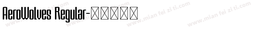 AeroWolves Regular字体转换